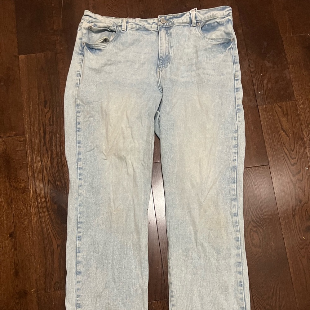 Urban Planet Women's Light Blue Straight Leg Jeans